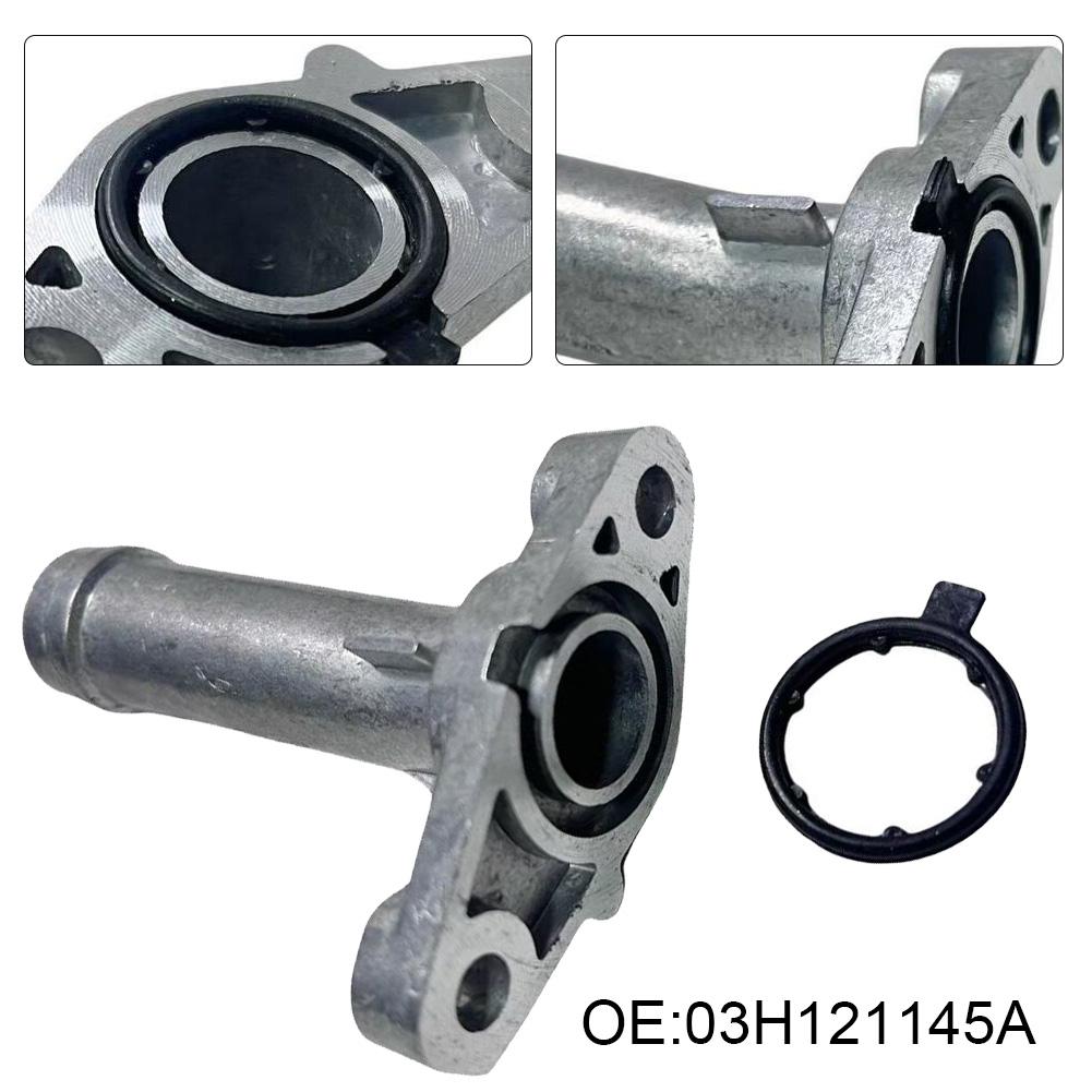For A6 For B7 For Passat OE 03H121145A Flange Water Pipe Fitting High Universality Fitment NO Package Includes Gasket