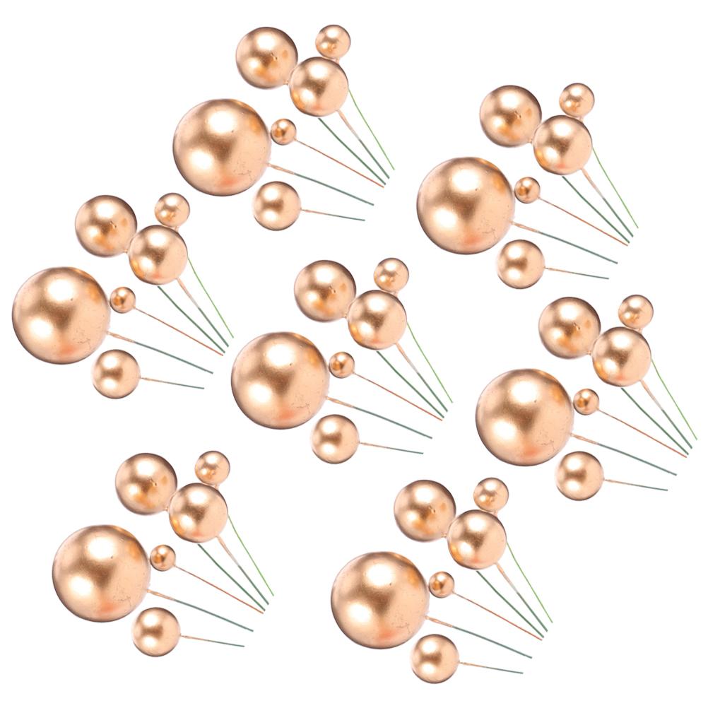 42 Stück Schaumkugel Dessert Topper Premium Kuchenstecker Keine Werkzeuge erforderlich Einfach zu verwenden für Geburtstag Weihnachten Hochzeit Feier