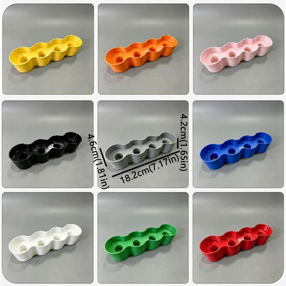 3D Printing Condiment Tube Rack Wave Shaped Ketchup Tube Fixing Shelves Refrigerator Storage