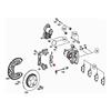 0009937807 Quick Install Metal Brake Caliper Springs For C Class W205 GLC C253 X253 Rear Brake Maintenance