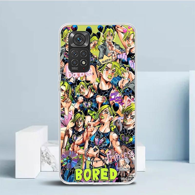 JoJo Bizarre Adventure Jolyne Cujoh Phone Case For Xiaomi Redmi Note 15 14 14S 13 12S 12 Pro Plus 11S 11 11T 11E 10S 10 + Soft T