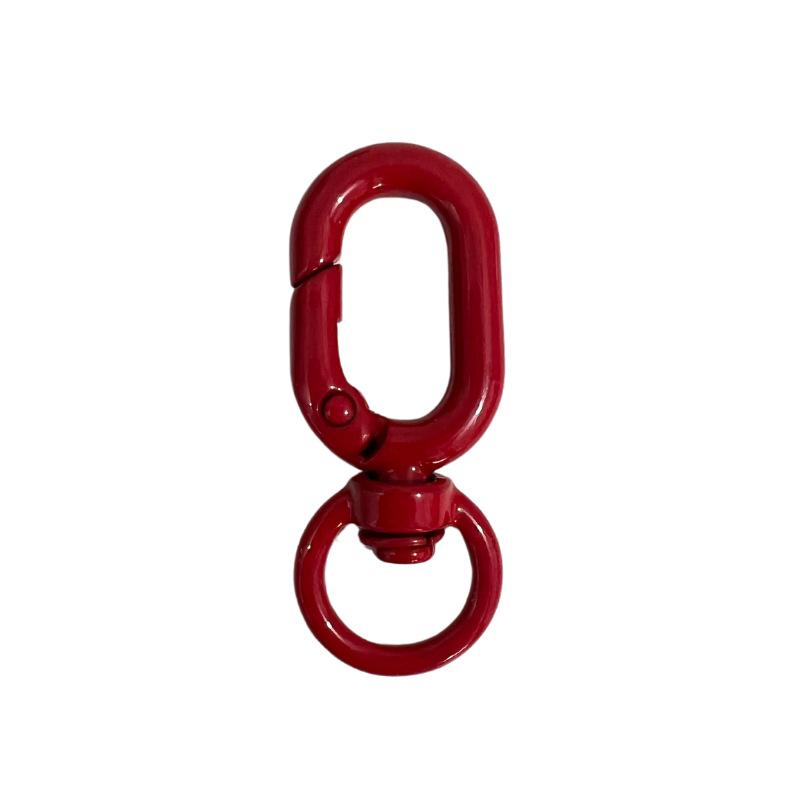 5pcs Colorful Metal Lobster Claw Clasps Swivel Lanyards Trigger Strap with Key Ring DIY Accessories for Bag Key Chains Connector