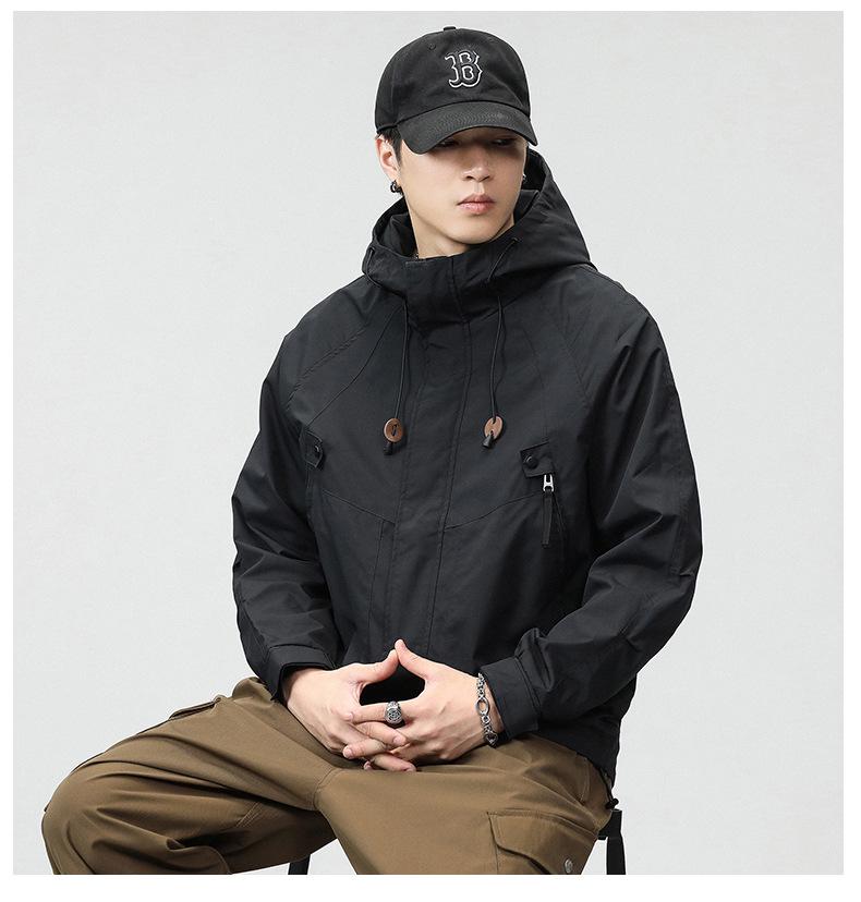 Men's 2025 Military Green Waterproof Windbreaker Jacket - Spring/Autumn Style