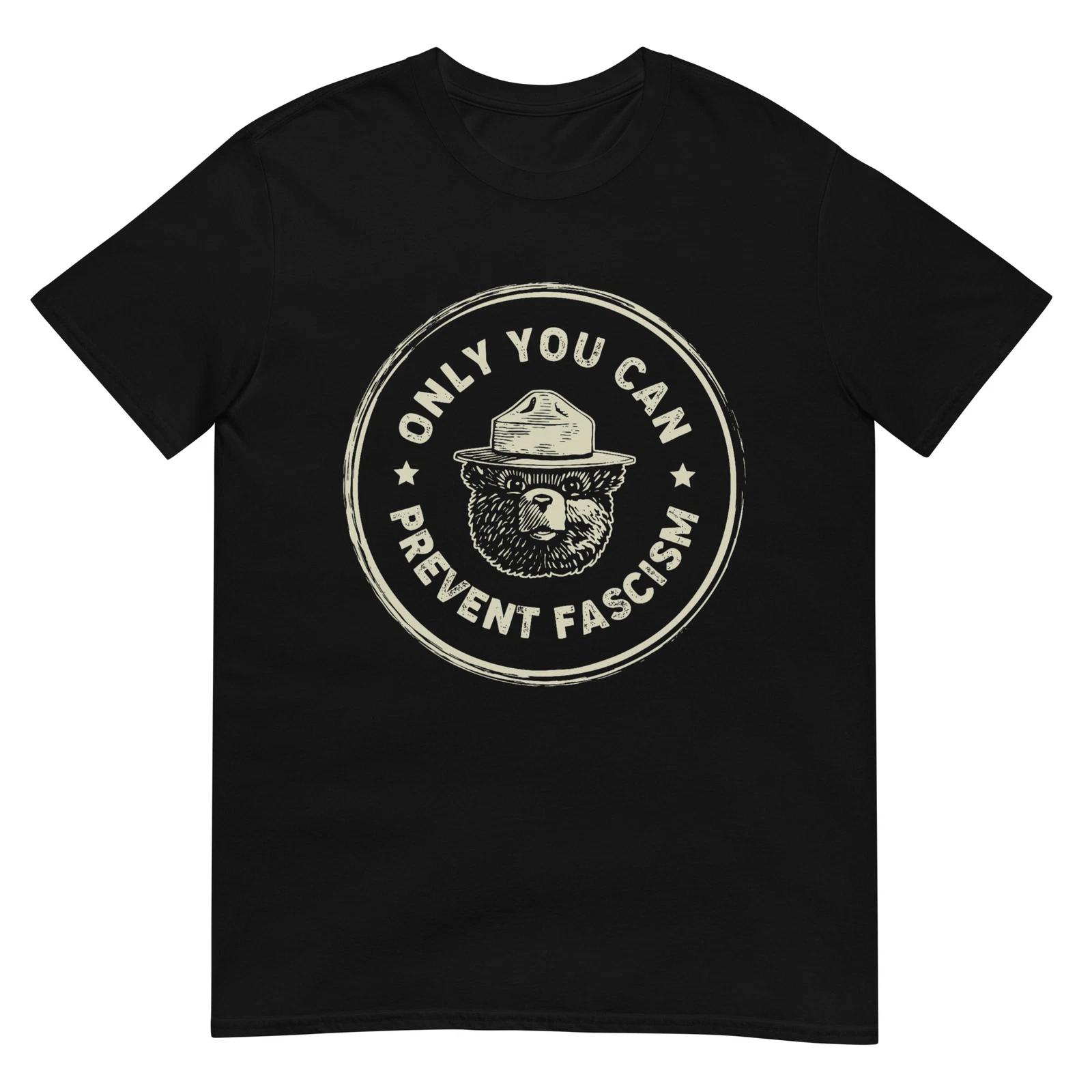 Vintage Resist Smokey The Bear Only You Can Prevent Fascism T-Shirt XL