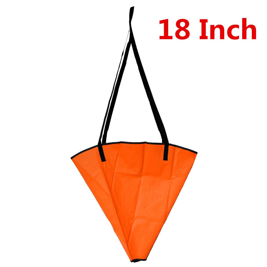 18 24 inch  Sock Sea Anchor Boat Parachute Brake with 30ft Kayak  Anchor Tow Line Throw Line Buoy Ball Fishing Boat