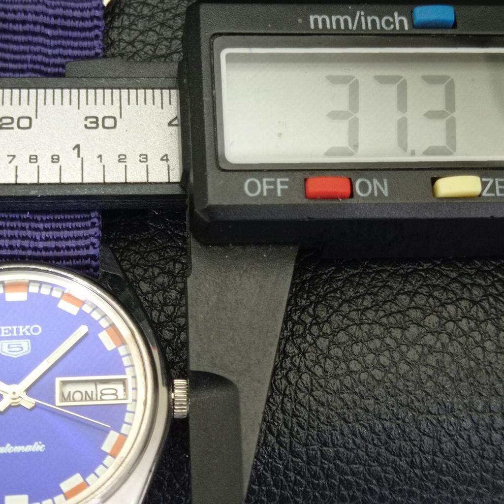 AUTOMATIC VINTAGE SEIKO 5 JAPAN 6309A MENS BLUE COLOR DIAL WATCH A701316-5 R206a-a701316