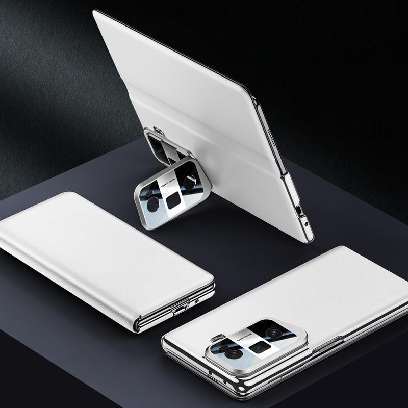 Suitable for Honor MagicVS3 Mobile Phone Case Flip Lens Bracket Business Full-inclusive Anti-fall Honorvs3 Plain Leather Case