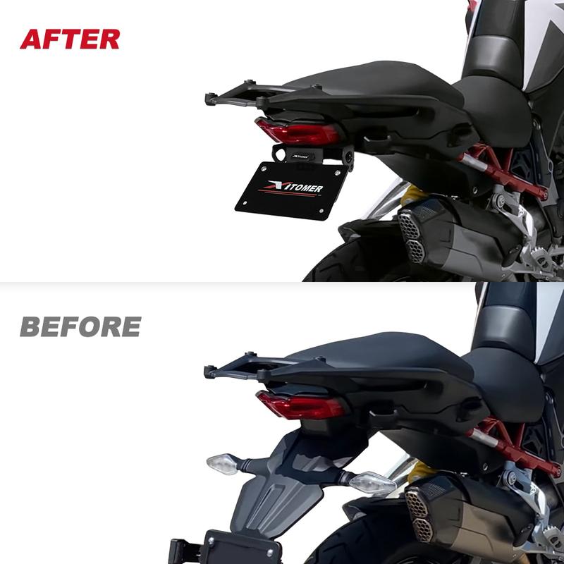 License Plate Holder Bracket For Ducati Multistrada V4 /V4S 2024 Motorcycle Rear Tail Tidy Fender Eliminator Kit