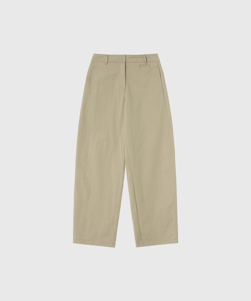 Lugkaeseuteu Linh Curved Cotton Pants_Beige / Linh Curved Cotton Pants_Beige