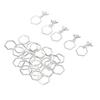 30Pcs Knitting Stitch Markers Metal Hex Crochet Markers for Weaving Crafts Fabric Clothing