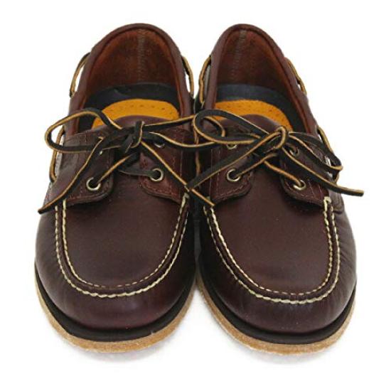 Timberland 25077 Classic Boat Deck Medium Full US9 2-Eye Shoes, Brown, Grain, (approx. 27.0cm)