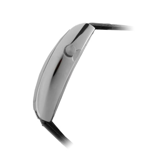 Frank Miura Uhr Macau Gambling Reissue Würfel Casino Ledergürtel Schwarz Herren (Silberner Regenbogen Weiß)