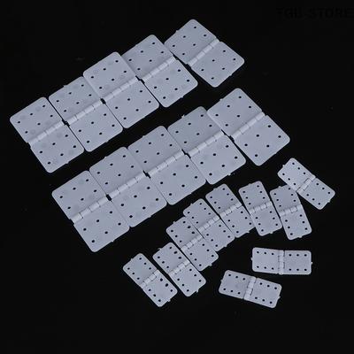 10Pcs White Plastic Hinge Linker Plastic Aircraft Helicopter Quadcopter For RC Airplane
