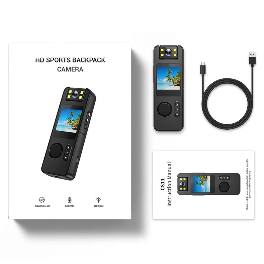 

Monitor HD 1080P Mini Camera WiFi Portable Small Digital Video Recorder Police BodyCam Infrared Night Vision Miniature Camcorder чорний