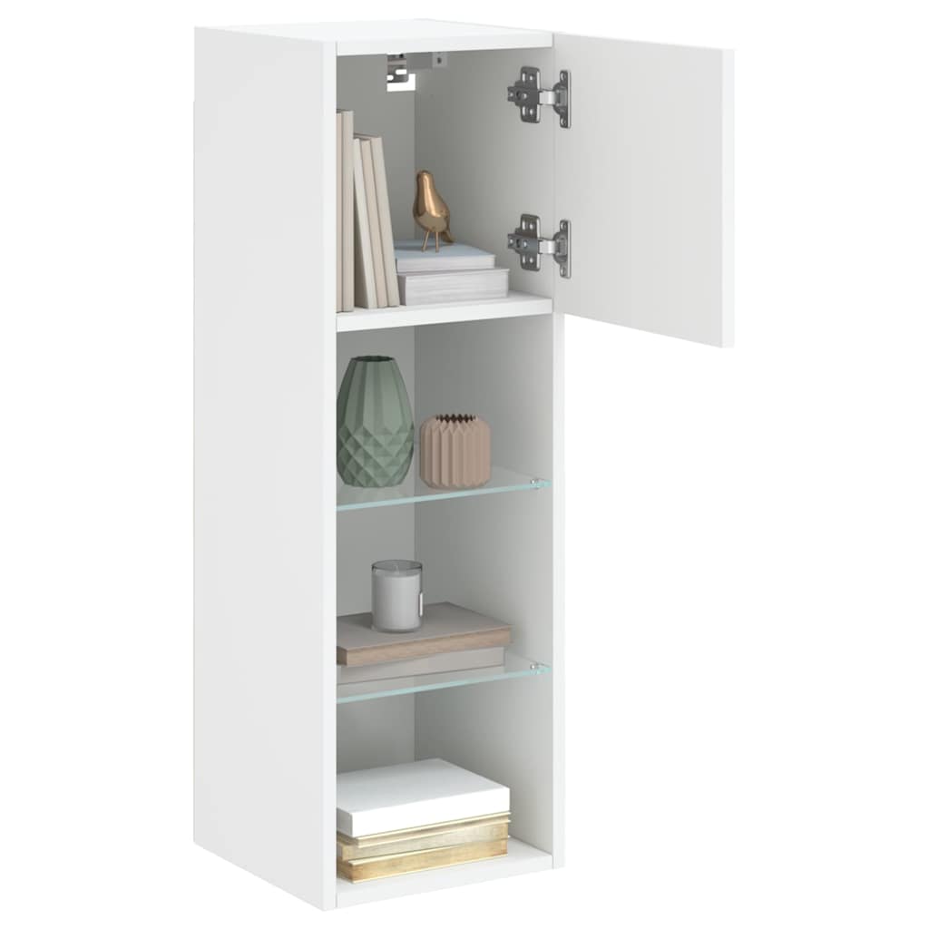 LED TV Stand In White 30.5 X 30 X 90 Cm