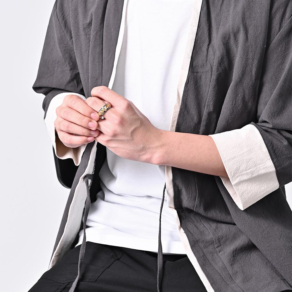 National Style Chinese Loong Circling Dragon Rotatable Decompression Ring Domineering Dragon Transport