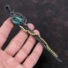 Chrysocolla Pendant Copper Wire Wrapped Pendant Real Gemstone Jewelry Key Pendant Handmade Pendant Copper Wire Wrap Jewelry Anniversary Gift