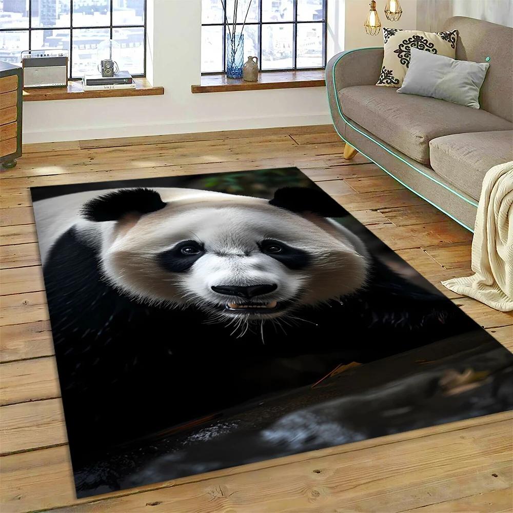 Cute Dream Panda Animal Cartoon Carpet Rug for Home Living Room Bedroom Sofa Doormat Decor,Kids Play Area Rug Non-slip Floor Mat