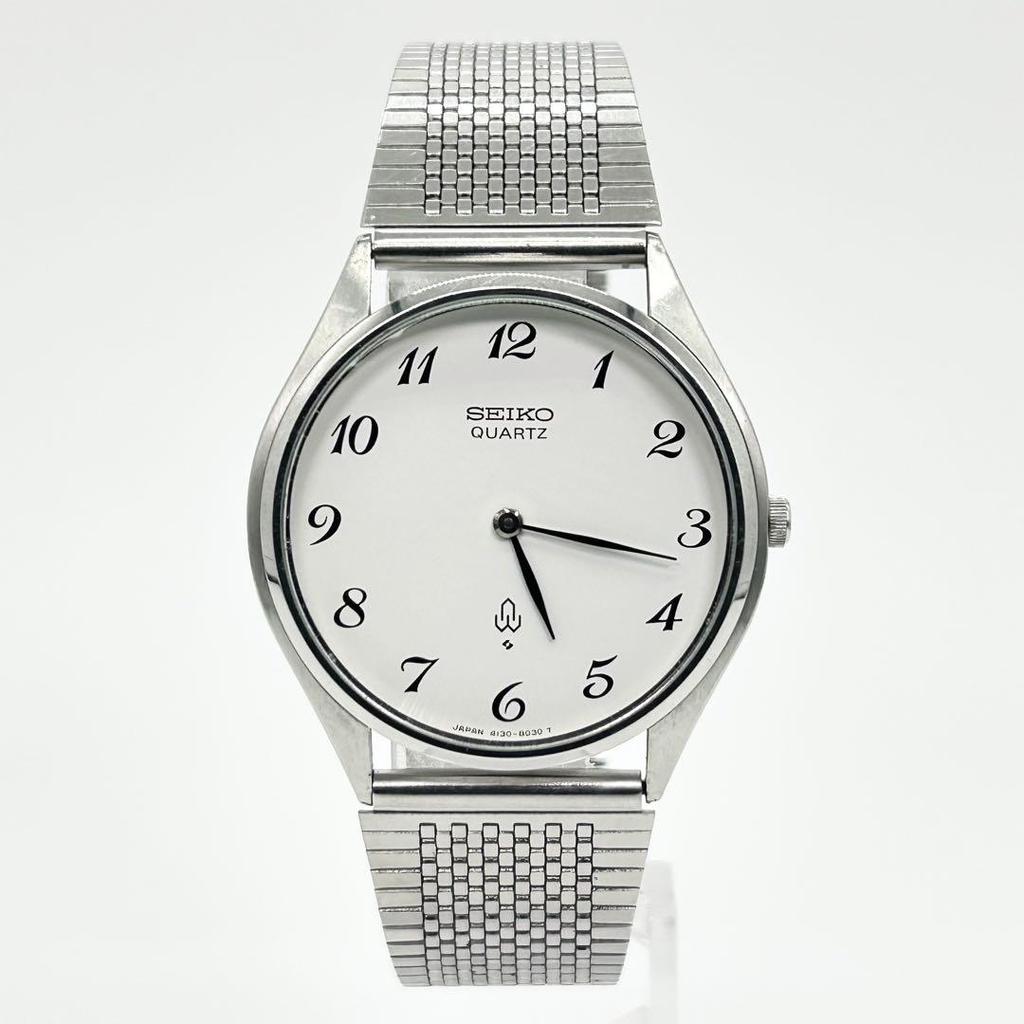 [USED] SEIKO 4130-8020 Vintage Quartz Wristwatch