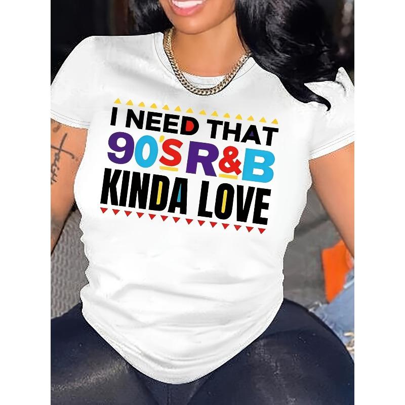 Plus Size - Plus Size - Women S Plus-Size Graphic Letter T-Shirt L белый