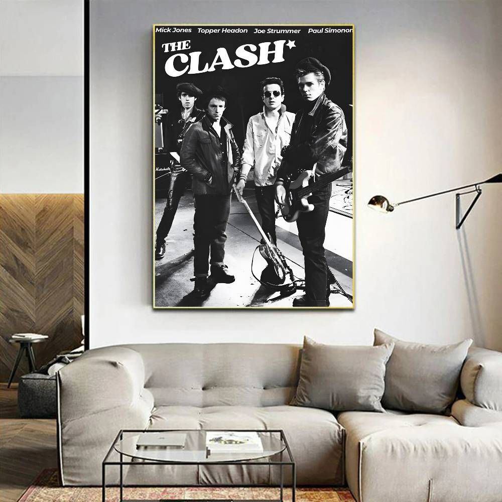 Clash The Band Anime Posters Sticky Whitepaper Sticker DIY Room Bar Cafe Kawaii Room Decor