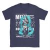 Hatsune Mikus Vocaloid Girl T-Shirt Herren Baumwoll-Oberteile Streetwear Rundhals Kurzarm