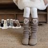 Solid Color Lolita Long Socks Knitted Mid-Calf Sock Cute Kids Leg Warmers Winter