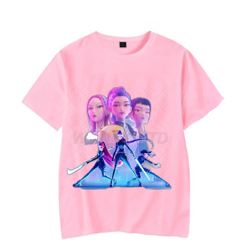 

Anime Fashion KPop Demon Hunters Summer Tops Rumi T-Shirt for Men Women Perfect Gift for Fans New Korean Ulzzang T-shirts S