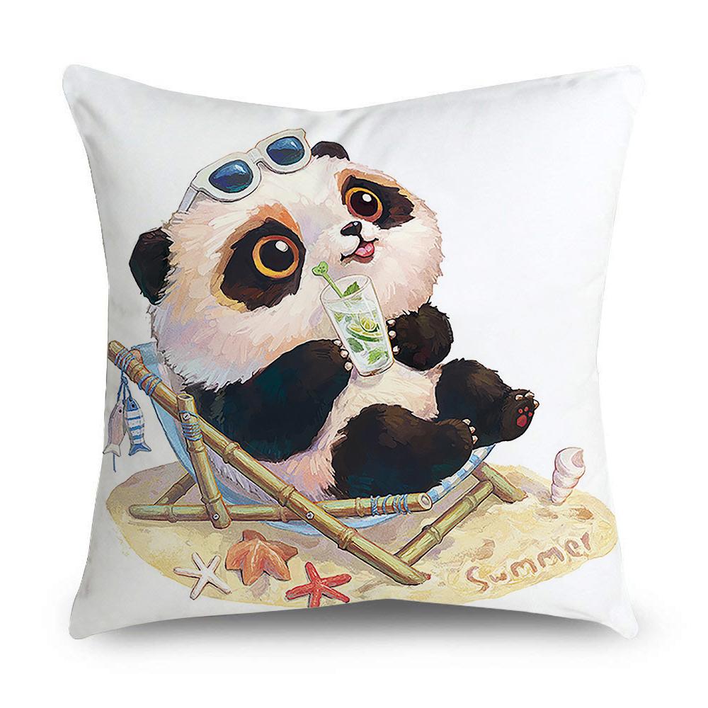 Drăguț Panda Scaun Canapea Față de Pernă Decorare Dormitor Husă Pernă Decorare Canapea Acasa Față de Pernă