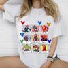 Damski modny T-shirt z nadrukiem kreskówkowym Wzór Uroczy Casualowy Wygodny Damski top z krótkim rękawem T-shirty Damskie
