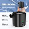 4kPa Mini Luftpumpar Bärbar Uppladdningsbar Uppblåsare För Poolleksaker Sovmattor Camping Vandring Resa