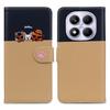 Cartoon Pet Series for Xiaomi Redmi Note 14 Pro 4G Wallet Phone Case Splicing Leather Flip Cover