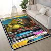 1PC Pokémon Game Cards Print Carpet for Living Room Bedroom Kid's Room Home Decor Area Rug Non-slip Mat Sofa Cloakroom Mat