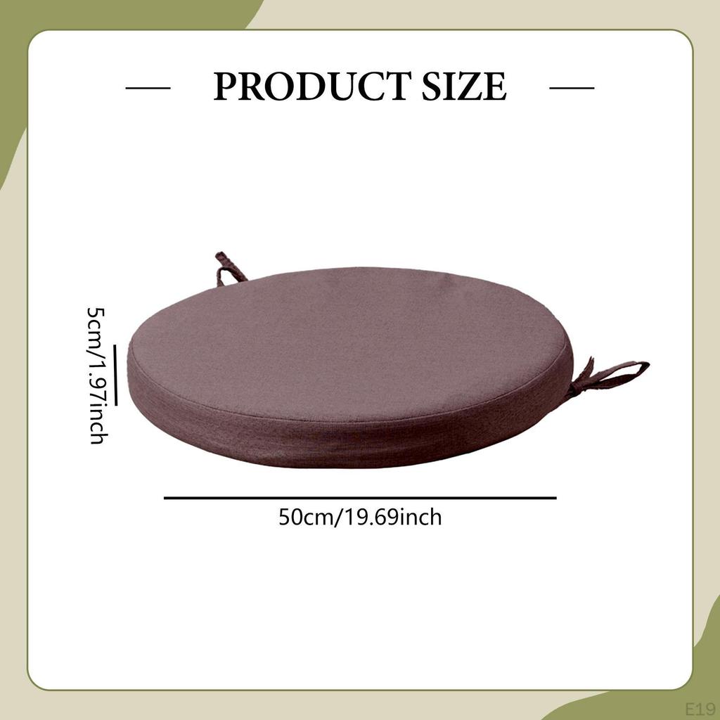Round Chair Cushion Pad Soft Floor Pouf Mat Traditional Meditation for Office Tea