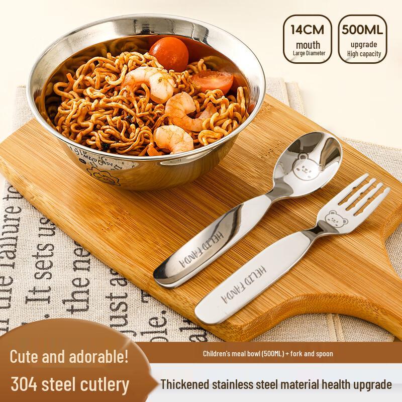 WORTHBUY 304 Stainless Steel Baby Bowl Set