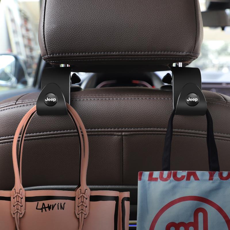 2Pcs Jeep Car Seat Hooks Rear Seat Storage Bracke For Jeep Renegade Compass Grand Cherokee Wrangler Patriot Rubicon Liberty AJV1