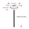 USB Desk Grommet Hole Charging Hub with Two USB & Type C Port Round Embedded USB Adapter for Office Use