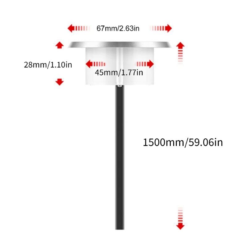 USB Desk Grommet Hole Charging Hub with Two USB & Type C Port Round Embedded USB Adapter for Office Use