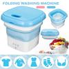 220V Travel Laundry Washer with Rotary Dryer For Clothing Underwear Shoes Washer Mini Folding Portable Washing Machine