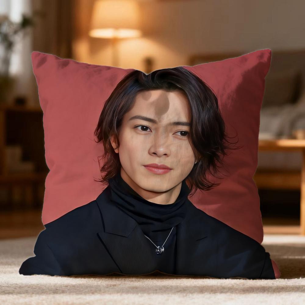 

Popular Y-YYamashita Tomohisa Cushion Cover Soft Washable Pillow Case Multi-Scene for Couch Bed Travel Office Use 30cmx30cm