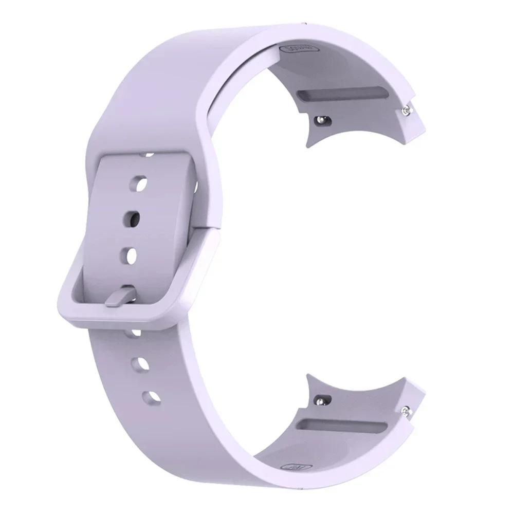 Silicone Leather Bracelet For Samsung Galaxy Watch 7 6 5 Pro 40mm 44mm Band Watch 6 4 Classic 47/43/46mm Strap Correa Watchband