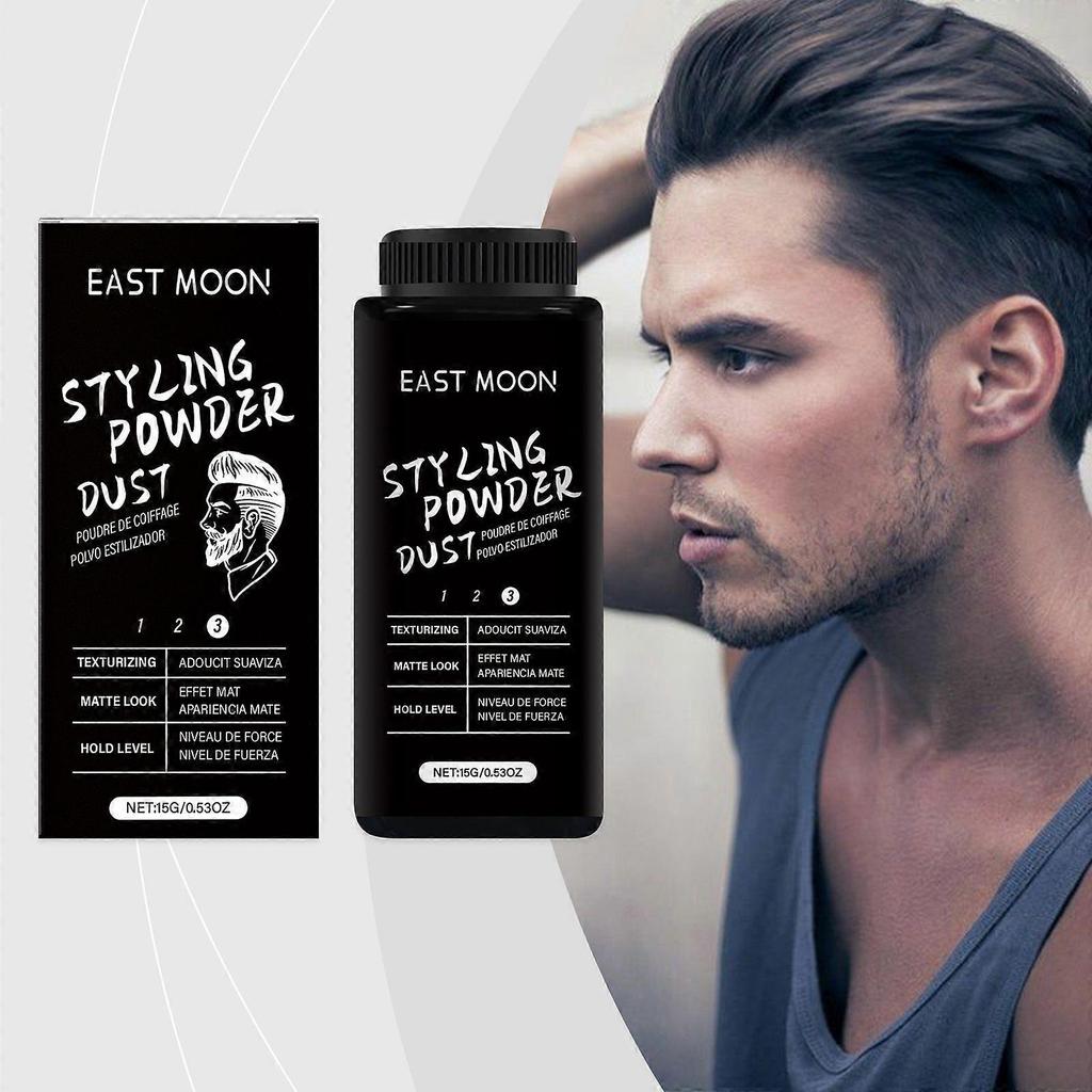 Limited time!!East Moon MenS Styling Volumizing Powder Hair Cleansing, Volumizing Bangs, Refreshing Oil-Control No-Rinse Dry Hair Powder