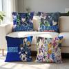 Hot Japanese Anime Fashion Decorative Pillowcase Throw Cover BLUE Pillow Case LOCK Cushion For Living Room Square Home Decor