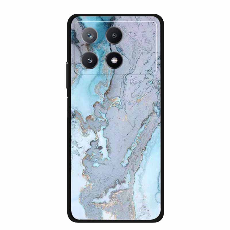 Marble Pattern Phone Case for Poco X6 Pro Clear Edge Cover Funda for Xiaomi Poco X 6 Pro Soft Transparent Coque Color Back Shell