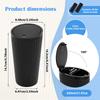 2Pcs 650ml Car Trash Can Plastic Cup Holder Dustbin with Lid Leak Proof Vehicle Garbage Bin for Car Door Pocket Seat Back Pocket