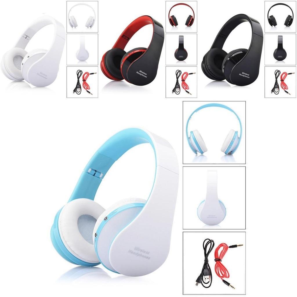 Folding Wireless Headset Bluetooth Stereo Headphones Earphone For Iphone