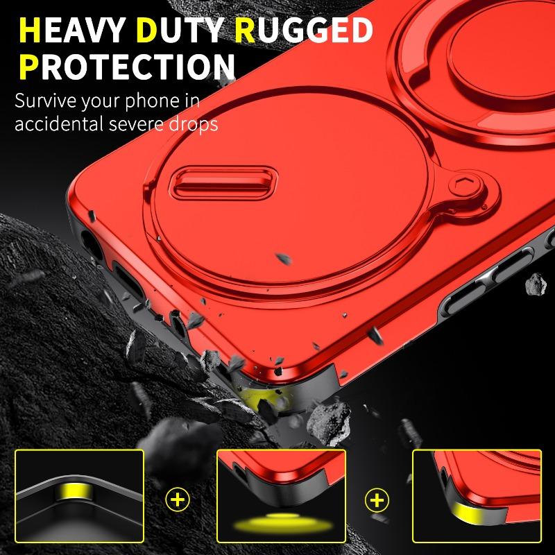 Slide Camera Protect Phone Case For Xiaomi Redmi Note 14 13 Pro Plus 14C 13 4G 5G Shockproof Magnetic Ring Stand Holder Cover