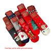 Cartoon Coral Fleece Socks Santa Claus Bed Socks New Sleep Stockings  Autumn and Winter