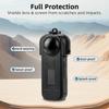 FLYMILE For Insta360 X5 Action Camera Anti Scratch Plastic Lens Cap Flip Lens Protective Cover