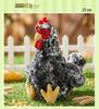 Wuji White Chicken Plush Toy - Reed Flower Rooster Hen Doll Pillow Prop